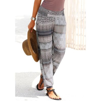 Strandhose BUFFALO "aus angenehmer Viskose", Damen, Gr. 42, N-Gr, bunt (bedruckt), Jersey, Obermaterial: 100% Viskose, bedruckt, figurumspielend bodenlang, Hosen Strandhose, mit Alloverdruck und Taschen, leichte Sommerhose, Relax-Jerseyhose Strandhose BUFFALO "aus angenehmer Viskose", Damen, Gr. 42, N-Gr, bunt (bedruckt), Jersey, Obermaterial: 100% Viskose, bedruckt, figurumspielend bodenlang, Hosen Strandhose, mit Alloverdruck und Taschen, leichte Sommerhose, Relax-Jerseyhose