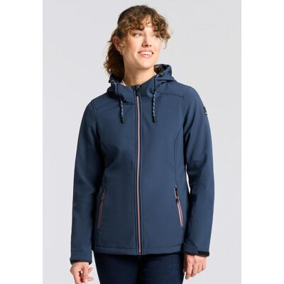 Softshelljacke KILLTEC "KOW 8 WMN SFTSHLL JCKT", Damen, Gr. 50, blau (nachtblau), Obermaterial: 92% Polyester, 8% Elasthan, normal, Jacken Softshelljacke, mit verstellbarer Kapuze, mit 2-Wege-Reissverschluss, atmungsaktiv Softshelljacke KILLTEC "KOW 8 WMN SFTSHLL JCKT", Damen, Gr. 50, blau (nachtblau), Obermaterial: 92% Polyester, 8% Elasthan, normal, Jacken Softshelljacke, mit verstellbarer Kapuze, mit 2-Wege-Reissverschluss, atmungsaktiv