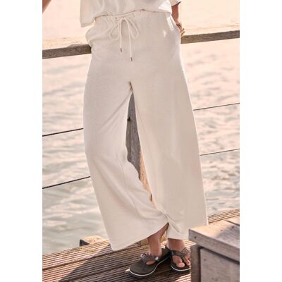 Sweathose VENICE BEACH "mit weitem, lockeren Bein", Damen, Gr. 38, N-Gr, creme, Sweatware, Obermaterial: 98% Polyester, 2% Elasthan, unifarben, figurumspielend lang, Hosen Sweathose, aus softer Strukturware, weite Schlupfhose, casual, luftig Sweathose VENICE BEACH "mit weitem, lockeren Bein", Damen, Gr. 38, N-Gr, creme, Sweatware, Obermaterial: 98% Polyester, 2% Elasthan, unifarben, figurumspielend lang, Hosen Sweathose, aus softer Strukturware, weite Schlupfhose, casual, luftig
