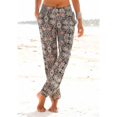 Strandhose S.OLIVER "aus leichtem Jersey, Schlupfhose", Damen, Gr. 34, N-Gr, blau (marine, bedruckt), Jersey, Obermaterial: 100% Viskose, figurumspielend lang, Hosen Strandhose, mit Alloverprint und Taschen, Stoffhose, leichte Sommerhose, elastisch Strandhose S.OLIVER "aus leichtem Jersey, Schlupfhose", Damen, Gr. 34, N-Gr, blau (marine, bedruckt), Jersey, Obermaterial: 100% Viskose, figurumspielend lang, Hosen Strandhose, mit Alloverprint und Taschen, Stoffhose, leichte Sommerhose, elastisch