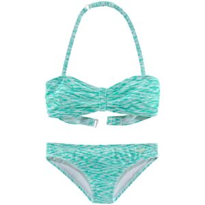 Bandeau-Bikini VENICE BEACH, Mädchen, Gr. 122/128, N-Gr, grün (mint, weiß), Polyamid, Melange-Effekt, Bikini-Sets Bandeau-Bikini, regulierbares Top, seitliche Stäbchen Bandeau-Bikini VENICE BEACH, Mädchen, Gr. 122/128, N-Gr, grün (mint, weiß), Polyamid, Melange-Effekt, Bikini-Sets Bandeau-Bikini, regulierbares Top, seitliche Stäbchen
