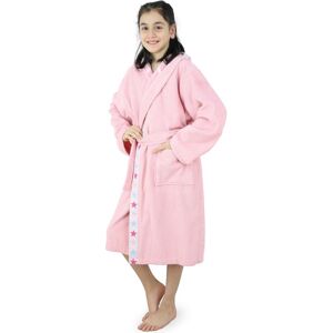 Kinderbademantel GOODPRODUCT "Tilly" Gr. 152, rosa, L:102cm, Walkfrottier, Hausmäntel, Kinderbademantel, für Mädchen & Jungen, Kinder, Sterne auf Bordüre, 100% Baumwolle Kinderbademantel GOODPRODUCT "Tilly" Gr. 152, rosa, L:102cm, Walkfrottier, Hausmäntel, Kinderbademantel, für Mädchen & Jungen, Kinder, Sterne auf Bordüre, 100% Baumwolle