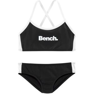 Bustier-Bikini BENCH., Mädchen, Gr. 170/176, N-Gr, schwarz-weiss (schwarz, weiß), Polyamid, gestreift, Bikini-Sets Bustier-Bikini, mit gekreuzten Trägern Bustier-Bikini BENCH., Mädchen, Gr. 170/176, N-Gr, schwarz-weiss (schwarz, weiß), Polyamid, gestreift, Bikini-Sets Bustier-Bikini, mit gekreuzten Trägern