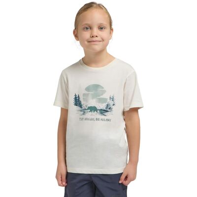 T-Shirt JACK WOLFSKIN "GRAPHIC COTTON T KIDS", Jungen, Gr. 116, beige (print cotton), Obermaterial: 100% Baumwolle, Shirts T-Shirt T-Shirt JACK WOLFSKIN "GRAPHIC COTTON T KIDS", Jungen, Gr. 116, beige (print cotton), Obermaterial: 100% Baumwolle, Shirts T-Shirt