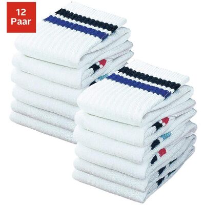 Tennissocken GO IN, Jungen, Gr. 31-34, weiss (weiß), Obermaterial: 60% Baumwolle, 39% Polyester, 1% Elasthan, geringelt, uni, Socken Tennissocken, mit Frottee, Kindersocken, Damensocken, Herrensocken Tennissocken GO IN, Jungen, Gr. 31-34, weiss (weiß), Obermaterial: 60% Baumwolle, 39% Polyester, 1% Elasthan, geringelt, uni, Socken Tennissocken, mit Frottee, Kindersocken, Damensocken, Herrensocken