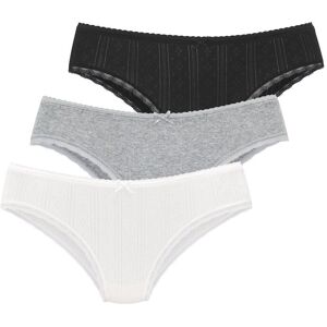 Jazz-Pants Slips VIVANCE, Damen, Gr. 48/50, schwarz, grau, weiß, Obermaterial: 100% Baumwolle, unifarben, körpernah, Unterhosen Jazz-Pants Slips, aus feiner Pointelle-Ware mit Spitze, reine Baumwolle Jazz-Pants Slips VIVANCE, Damen, Gr. 48/50, schwarz, grau, weiß, Obermaterial: 100% Baumwolle, unifarben, körpernah, Unterhosen Jazz-Pants Slips, aus feiner Pointelle-Ware mit Spitze, reine Baumwolle