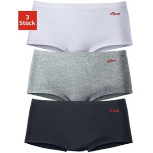 Panty S.OLIVER, Damen, Gr. 44/46 (XL), weiss (grau, schwarz, weiß), Jersey, Obermaterial: 90% Baumwolle, 10% Elasthan (LYCRA), unifarben, körpernah, Unterhosen Panty, aus elastischer Baumwoll-Qualität Panty S.OLIVER, Damen, Gr. 44/46 (XL), weiss (grau, schwarz, weiß), Jersey, Obermaterial: 90% Baumwolle, 10% Elasthan (LYCRA), unifarben, körpernah, Unterhosen Panty, aus elastischer Baumwoll-Qualität