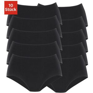 Taillenslip PETITE FLEUR, Damen, Gr. 36/38, schwarz, Single Jersey, Obermaterial: 95% Baumwolle, 5% Elasthan, unifarben, körpernah, Unterhosen Taillenslip, aus elastischer Baumwolle Taillenslip PETITE FLEUR, Damen, Gr. 36/38, schwarz, Single Jersey, Obermaterial: 95% Baumwolle, 5% Elasthan, unifarben, körpernah, Unterhosen Taillenslip, aus elastischer Baumwolle