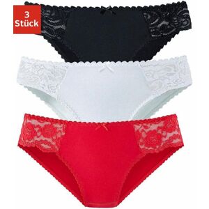 Jazz-Pants Slips PETITE FLEUR, Damen, Gr. 32/34, rot (rot, schwarz, weiß), Jersey, Obermaterial: 93% Baumwolle, 7% Elasthan. Spitze: 95% Polyamid, 5% Elasthan, unifarben, körpernah, Unterhosen Jazz-Pants Slips, aus elastischer Baumwoll-Qualität Jazz-Pants Slips PETITE FLEUR, Damen, Gr. 32/34, rot (rot, schwarz, weiß), Jersey, Obermaterial: 93% Baumwolle, 7% Elasthan. Spitze: 95% Polyamid, 5% Elasthan, unifarben, körpernah, Unterhosen Jazz-Pants Slips, aus elastischer Baumwoll-Qualität