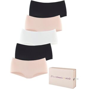 Panty LASCANA, Damen, Gr. 40/42, beige (beige, creme, schwarz), Single Jersey, Obermaterial: 95% Baumwolle, 5% Elasthan, unifarben, körpernah, Unterhosen Panty, aus Baumwolle, mit schöner Aufbewahrungsbox Panty LASCANA, Damen, Gr. 40/42, beige (beige, creme, schwarz), Single Jersey, Obermaterial: 95% Baumwolle, 5% Elasthan, unifarben, körpernah, Unterhosen Panty, aus Baumwolle, mit schöner Aufbewahrungsbox