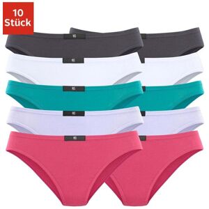 H.I.S. Slip H.I.S, Damen, Gr. 40, bunt (anthrazit, weiß, mint, flieder, pink), Jersey, Obermaterial: 95% Baumwolle, 5% Elasthan, unifarben, körpernah, Unterhosen Slip, aus elastischer Baumwoll-Qualität H.I.S. Slip H.I.S, Damen, Gr. 40, bunt (anthrazit, weiß, mint, flieder, pink), Jersey, Obermaterial: 95% Baumwolle, 5% Elasthan, unifarben, körpernah, Unterhosen Slip, aus elastischer Baumwoll-Qualität