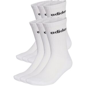 Sportsocken ADIDAS SPORTSWEAR "C LIN CREW 6P", Gr. L (43/45), schwarz-weiss (weiß, schwarz), Obermaterial: 100% Polyamid, Socken Sportsocken Sportsocken ADIDAS SPORTSWEAR "C LIN CREW 6P", Gr. L (43/45), schwarz-weiss (weiß, schwarz), Obermaterial: 100% Polyamid, Socken Sportsocken