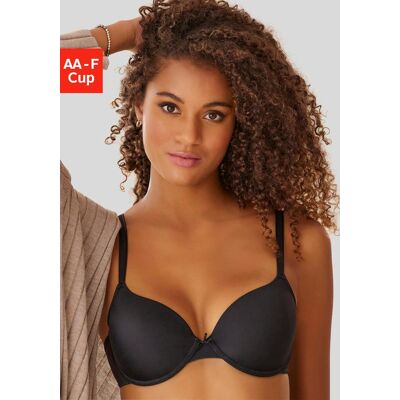 Schalen-BH LASCANA "Ela - perfect basic", Damen, Gr. 90, Cup C, schwarz, Microtouch, Obermaterial: 82% Polyamid (TACTEL), 18% Elasthan (LYCRA), Basic, BHs Schalen-BH, mit Bügel aus seidiger Microfaser Schalen-BH LASCANA "Ela - perfect basic", Damen, Gr. 90, Cup C, schwarz, Microtouch, Obermaterial: 82% Polyamid (TACTEL), 18% Elasthan (LYCRA), Basic, BHs Schalen-BH, mit Bügel aus seidiger Microfaser