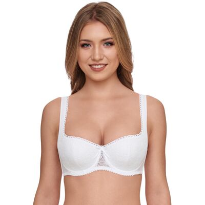 Dirndl-BH SUSA "Wiesn Zauber", Damen, Gr. 95, Cup C, weiss (weiß), Spitze, Obermaterial: 52% Baumwolle, 40% Polyamid, 8% Elasthan, unifarben, bequem, BHs Dirndl-BH, Soft-Cups, Spitze, mit Bügel, Stäbchen in der Seitennaht Dirndl-BH SUSA "Wiesn Zauber", Damen, Gr. 95, Cup C, weiss (weiß), Spitze, Obermaterial: 52% Baumwolle, 40% Polyamid, 8% Elasthan, unifarben, bequem, BHs Dirndl-BH, Soft-Cups, Spitze, mit Bügel, Stäbchen in der Seitennaht