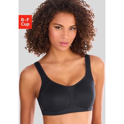 active by Lascana Sport-BH LASCANA ACTIVE, Damen, Gr. 70, Cup B, schwarz, Microtouch, Obermaterial: 90% Polyester (COOLMAX), 10% Elasthan (LYCRA), BHs Sport-BH, ohne Bügel mit breiten, leicht wattierten Trägern active by Lascana Sport-BH LASCANA ACTIVE, Damen, Gr. 70, Cup B, schwarz, Microtouch, Obermaterial: 90% Polyester (COOLMAX), 10% Elasthan (LYCRA), BHs Sport-BH, ohne Bügel mit breiten, leicht wattierten Trägern