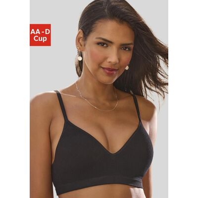 Push-up-BH LASCANA "COMFY BRA", Damen, Gr. 75, Cup A, schwarz, Piqué, Obermaterial: 50% Baumwolle, 33% Polyamid, 14% Polyester, 3% Elasthan, Basic, BHs Push-up-BH, ohne Bügel aus Baumwolle mit Struktur, bequemer BH Push-up-BH LASCANA "COMFY BRA", Damen, Gr. 75, Cup A, schwarz, Piqué, Obermaterial: 50% Baumwolle, 33% Polyamid, 14% Polyester, 3% Elasthan, Basic, BHs Push-up-BH, ohne Bügel aus Baumwolle mit Struktur, bequemer BH