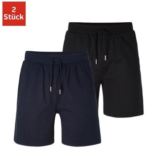 Schlafshorts AUTHENTIC LE JOGGER "kurze Relaxshorts, mit Kordel", Herren, Gr. 60/62 (XXL), N-Gr, blau (navy, schwarz), Jersey, Obermaterial: 100% Baumwolle, unifarben, Basic, bequem kniefrei, Hosen Schlafshorts, aus reiner Baumwolle Schlafshorts AUTHENTIC LE JOGGER "kurze Relaxshorts, mit Kordel", Herren, Gr. 60/62 (XXL), N-Gr, blau (navy, schwarz), Jersey, Obermaterial: 100% Baumwolle, unifarben, Basic, bequem kniefrei, Hosen Schlafshorts, aus reiner Baumwolle