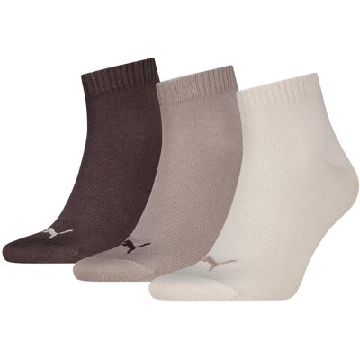 Kurzsocken PUMA "PUMA UNISEX QUARTER PLAIN 3P", Herren, Gr. 43-46, neutral, braun, Baumwollmischung, elastisch, Socken Kurzsocken, Atmungsaktiv, Rippenbündchen, weiche Baumwollmischung Kurzsocken PUMA "PUMA UNISEX QUARTER PLAIN 3P", Herren, Gr. 43-46, neutral, braun, Baumwollmischung, elastisch, Socken Kurzsocken, Atmungsaktiv, Rippenbündchen, weiche Baumwollmischung