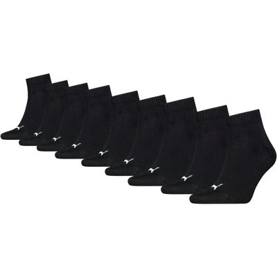 Kurzsocken PUMA "PUMA UNISEX QUARTER PLAIN 9P ECOM", Herren, Gr. 47-49, schwarz (9x schwarz), Baumwollmischung, bedruckt, unifarben, elastisch, Socken Kurzsocken, Atmungsaktiv, feuchtigkeitsregulierend, Rippenbündchen Kurzsocken PUMA "PUMA UNISEX QUARTER PLAIN 9P ECOM", Herren, Gr. 47-49, schwarz (9x schwarz), Baumwollmischung, bedruckt, unifarben, elastisch, Socken Kurzsocken, Atmungsaktiv, feuchtigkeitsregulierend, Rippenbündchen