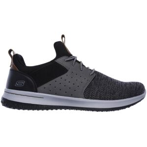 Slip-On Sneaker SKECHERS "Delson-Camben", Herren, Gr. 40, schwarz (schwarz grau), Lederimitat, Textil, Schuhe Slip-On Sneaker, Slipper, Freizeitschuh mit praktischem Gummizug Slip-On Sneaker SKECHERS "Delson-Camben", Herren, Gr. 40, schwarz (schwarz grau), Lederimitat, Textil, Schuhe Slip-On Sneaker, Slipper, Freizeitschuh mit praktischem Gummizug