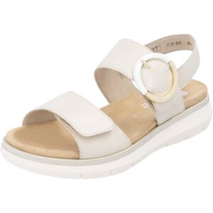 Riemchensandale REMONTE, Damen, Gr. 43, beige (creme), Leder, unifarben, Schuhe Riemchensandale, Sandale, Bequemschuh, Sommerschuh mit praktischen Klettverschlüssen Riemchensandale REMONTE, Damen, Gr. 43, beige (creme), Leder, unifarben, Schuhe Riemchensandale, Sandale, Bequemschuh, Sommerschuh mit praktischen Klettverschlüssen