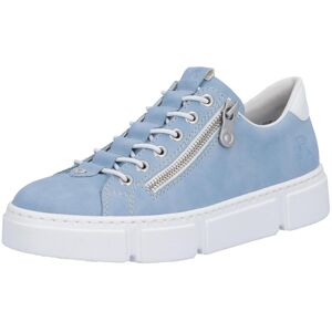 Slip-On Sneaker RIEKER, Damen, Gr. 38, blau (hellblau), Lederimitat, Schuhe Slip-On Sneaker, mit Reissverschluss aussen, Freizeitschuh, Halbschuh, Schlupfschuh Slip-On Sneaker RIEKER, Damen, Gr. 38, blau (hellblau), Lederimitat, Schuhe Slip-On Sneaker, mit Reissverschluss aussen, Freizeitschuh, Halbschuh, Schlupfschuh