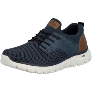Slip-On Sneaker RIEKER, Herren, Gr. 46, blau (dunkelblau, kombiniert), Lederimitat, Textil, Schuhe Slip-On Sneaker, Schlupfschuh, Halbschuh, Freizeitsneaker mit Gummizug Slip-On Sneaker RIEKER, Herren, Gr. 46, blau (dunkelblau, kombiniert), Lederimitat, Textil, Schuhe Slip-On Sneaker, Schlupfschuh, Halbschuh, Freizeitsneaker mit Gummizug