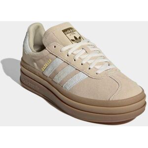Sneaker ADIDAS ORIGINALS "GAZELLE BOLD", Damen, Gr. 42, stone khaki, cream weiß, gold metallic, Leder, Schuhe Sneaker Sneaker ADIDAS ORIGINALS "GAZELLE BOLD", Damen, Gr. 42, stone khaki, cream weiß, gold metallic, Leder, Schuhe Sneaker