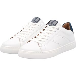 Sneaker RIEKER SPORT, Herren, Gr. 46, bunt (weiß, dunkelblau), Leder, Schuhe Sneaker, mit Leder-Innenfutter, Freizeitschuh, Halbschuh, Schnürschuh Sneaker RIEKER SPORT, Herren, Gr. 46, bunt (weiß, dunkelblau), Leder, Schuhe Sneaker, mit Leder-Innenfutter, Freizeitschuh, Halbschuh, Schnürschuh