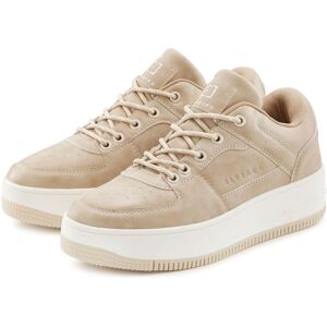 Sneaker ELBSAND "Schnürschuh, Freizeitschuh, Halbschuh, Schnürhalbschuh, Turnschuh", Mädchen, Gr. 40, beige, Obermaterial: 100% Lederimitat. Decksohle: 100% Textilmaterial. Futter: 100% Textilmaterial. Laufsohle: 100% Synthetik, clean, unifarben, Schuhe S Sneaker ELBSAND "Schnürschuh, Freizeitschuh, Halbschuh, Schnürhalbschuh, Turnschuh", Mädchen, Gr. 40, beige, Obermaterial: 100% Lederimitat. Decksohle: 100% Textilmaterial. Futter: 100% Textilmaterial. Laufsohle: 100% Synthetik, clean, unifarben, Schuhe S