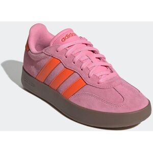 Sneaker ADIDAS SPORTSWEAR "BARREDA", Damen, Gr. 42, orange (bliss pink, impact orange, gum5), Leder, Synthetik, Schuhe Sneaker, inspiriert vom Design des adidas handball spezial Sneaker ADIDAS SPORTSWEAR "BARREDA", Damen, Gr. 42, orange (bliss pink, impact orange, gum5), Leder, Synthetik, Schuhe Sneaker, inspiriert vom Design des adidas handball spezial