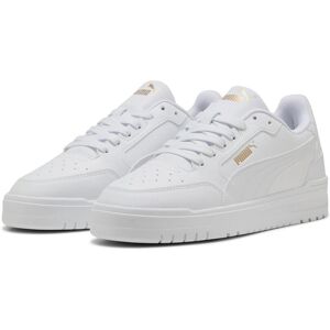 Sneaker PUMA "SHUFFLE DOWNTOWN", Herren, Gr. 37, weiss (puma weiß, puma weiß, puma gold), Synthetik, Schuhe Sneaker, leicht profilierte Gummilaufsohle, Schnürverschluss Sneaker PUMA "SHUFFLE DOWNTOWN", Herren, Gr. 37, weiss (puma weiß, puma weiß, puma gold), Synthetik, Schuhe Sneaker, leicht profilierte Gummilaufsohle, Schnürverschluss