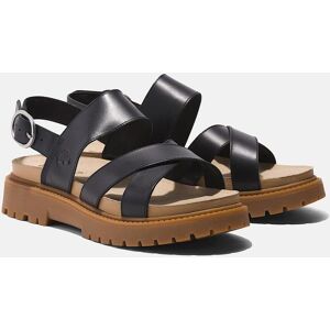 Sandale TIMBERLAND "Clairemont Way CROSS STRAP SANDAL", Damen, Gr. 39 (8), schwarz (blk full gra), Leder, Schuhe Sandale Sandale TIMBERLAND "Clairemont Way CROSS STRAP SANDAL", Damen, Gr. 39 (8), schwarz (blk full gra), Leder, Schuhe Sandale