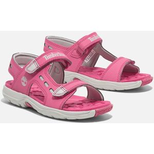 Sandale TIMBERLAND "MOSS JUMP BACKSTRAP SANDAL", Mädchen, Gr. 30, br pnk, Leder, Schuhe Sandale, aus Leder Sandale TIMBERLAND "MOSS JUMP BACKSTRAP SANDAL", Mädchen, Gr. 30, br pnk, Leder, Schuhe Sandale, aus Leder