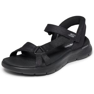 Sandale SKECHERS "GO WALK FLEX SANDAL-ILLUMINATE", Damen, Gr. 36, schwarz, Textil, Strukturmuster, unifarben, Schuhe Sandale, Sandalette, Trekking Sandale mit Gogo Mat Fussbett Sandale SKECHERS "GO WALK FLEX SANDAL-ILLUMINATE", Damen, Gr. 36, schwarz, Textil, Strukturmuster, unifarben, Schuhe Sandale, Sandalette, Trekking Sandale mit Gogo Mat Fussbett