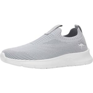 Sneaker KANGAROOS "K-NJ RONA", Damen, Gr. 40, vapor grau, weiß, Textil, Schuhe Sneaker, praktischer Schlupfeinstieg Sneaker KANGAROOS "K-NJ RONA", Damen, Gr. 40, vapor grau, weiß, Textil, Schuhe Sneaker, praktischer Schlupfeinstieg