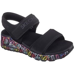 Sandale SKECHERS "UNO", Damen, Gr. 39, schwarz, Textil, kontrastfarbene Details, Schuhe Sandale, Sommerschuh, Strandschuh mit Skech-Air Luftkissensohle Sandale SKECHERS "UNO", Damen, Gr. 39, schwarz, Textil, kontrastfarbene Details, Schuhe Sandale, Sommerschuh, Strandschuh mit Skech-Air Luftkissensohle