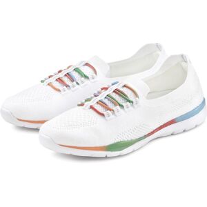 Sneaker LASCANA "Slipper, Halbschuh, Slip-On-Sneaker", Damen, Gr. 41, bunt (weiß, multi), Obermaterial: 100% Textilmaterial. Decksohle: 100% Textilmaterial. Futter: 100% Textilmaterial. Laufsohle: 100% Synthetik, unifarben, Basic, Schuhe Sneaker, aus leic Sneaker LASCANA "Slipper, Halbschuh, Slip-On-Sneaker", Damen, Gr. 41, bunt (weiß, multi), Obermaterial: 100% Textilmaterial. Decksohle: 100% Textilmaterial. Futter: 100% Textilmaterial. Laufsohle: 100% Synthetik, unifarben, Basic, Schuhe Sneaker, aus leic
