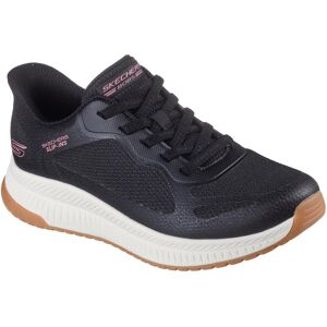 Slip-On Sneaker SKECHERS "BOBS SQUAD 4", Damen, Gr. 36, schwarz (schwarz weiß), Mesh, Synthetik, Schuhe Slip-On Sneaker, Slipper, Freizeitschuh, Halbschuh mit Memory Foam Slip-On Sneaker SKECHERS "BOBS SQUAD 4", Damen, Gr. 36, schwarz (schwarz weiß), Mesh, Synthetik, Schuhe Slip-On Sneaker, Slipper, Freizeitschuh, Halbschuh mit Memory Foam