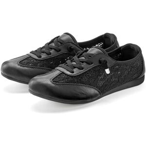 Sneaker LASCANA "Freizeitschuh, Halbschuh, Slip-On-Sneaker", Damen, Gr. 37, schwarz, Obermaterial: 60% Textilmaterial, 40% Lederimitat. Decksohle: 100% Textilmaterial. Futter: 100% Textilmaterial. Laufsohle: 100% Synthetik, leicht transparent, unifarben, Sneaker LASCANA "Freizeitschuh, Halbschuh, Slip-On-Sneaker", Damen, Gr. 37, schwarz, Obermaterial: 60% Textilmaterial, 40% Lederimitat. Decksohle: 100% Textilmaterial. Futter: 100% Textilmaterial. Laufsohle: 100% Synthetik, leicht transparent, unifarben,
