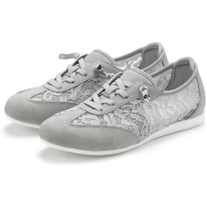 Sneaker LASCANA "Freizeitschuh, Halbschuh, Slip-On-Sneaker", Damen, Gr. 44, grau, Obermaterial: 60% Textilmaterial, 40% Lederimitat. Decksohle: 100% Textilmaterial. Futter: 100% Textilmaterial. Laufsohle: 100% Synthetik, leicht transparent, unifarben, Bas Sneaker LASCANA "Freizeitschuh, Halbschuh, Slip-On-Sneaker", Damen, Gr. 44, grau, Obermaterial: 60% Textilmaterial, 40% Lederimitat. Decksohle: 100% Textilmaterial. Futter: 100% Textilmaterial. Laufsohle: 100% Synthetik, leicht transparent, unifarben, Bas