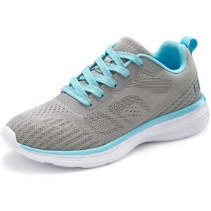 Sneaker LASCANA "Freizeitschuh, Halbschuh, Turnschuhe", Damen, Gr. 35, grau, hellblau, Obermaterial: 90% Textilmaterial, 10% Synthetik. Decksohle: 100% Textilmaterial. Futter: 100% Textilmaterial. Laufsohle: 100% Synthetik, unifarben mit Farbeinsätzen, Ba Sneaker LASCANA "Freizeitschuh, Halbschuh, Turnschuhe", Damen, Gr. 35, grau, hellblau, Obermaterial: 90% Textilmaterial, 10% Synthetik. Decksohle: 100% Textilmaterial. Futter: 100% Textilmaterial. Laufsohle: 100% Synthetik, unifarben mit Farbeinsätzen, Ba