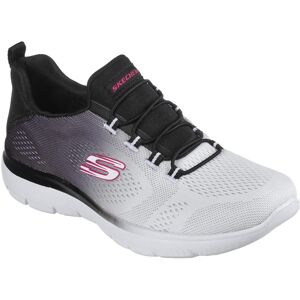 Slip-On Sneaker SKECHERS "SUMMITS BRIGHT CHARMER", Damen, Gr. 36, schwarz-weiss (schwarz, weiß), Textil, Schuhe Slip-On Sneaker, Schlupfschuh, Slipper, Freizeitschuh mit schönem Farbverlauf Slip-On Sneaker SKECHERS "SUMMITS BRIGHT CHARMER", Damen, Gr. 36, schwarz-weiss (schwarz, weiß), Textil, Schuhe Slip-On Sneaker, Schlupfschuh, Slipper, Freizeitschuh mit schönem Farbverlauf