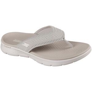 Zehentrenner SKECHERS "GO WALK FLEX SANDAL", Damen, Gr. 35, grau (taupe), Textil, Strukturmuster, Schuhe Zehentrenner, Badeschuh, Strandschuh, Sommerschuh mit Goga Mat Fussbett Zehentrenner SKECHERS "GO WALK FLEX SANDAL", Damen, Gr. 35, grau (taupe), Textil, Strukturmuster, Schuhe Zehentrenner, Badeschuh, Strandschuh, Sommerschuh mit Goga Mat Fussbett