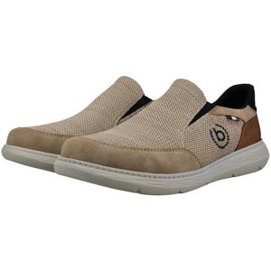 Slip-On Sneaker BUGATTI, Herren, Gr. 46, beige, Lederimitat, Textil, Schuhe Slip-On Sneaker, Freizeitschuh, Schlupfschuh, Slipper mit Logo-Icon Slip-On Sneaker BUGATTI, Herren, Gr. 46, beige, Lederimitat, Textil, Schuhe Slip-On Sneaker, Freizeitschuh, Schlupfschuh, Slipper mit Logo-Icon