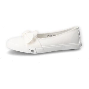 Ballerina DOCKERS BY GERLI, Damen, Gr. 44, weiss (weiß), Textil, Schuhe Ballerina, Freizeitschuh mit auffälliger Schleife Ballerina DOCKERS BY GERLI, Damen, Gr. 44, weiss (weiß), Textil, Schuhe Ballerina, Freizeitschuh mit auffälliger Schleife