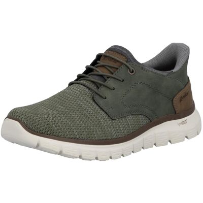 Slip-On Sneaker RIEKER, Herren, Gr. 41, grün (khaki, braun), Nubuklederimitat, Textil, meliert, Schuhe Slip-On Sneaker, Freizeitschuh, Halbschuh, Schlupfschuh, gepolsterter Fersenabschluss Slip-On Sneaker RIEKER, Herren, Gr. 41, grün (khaki, braun), Nubuklederimitat, Textil, meliert, Schuhe Slip-On Sneaker, Freizeitschuh, Halbschuh, Schlupfschuh, gepolsterter Fersenabschluss