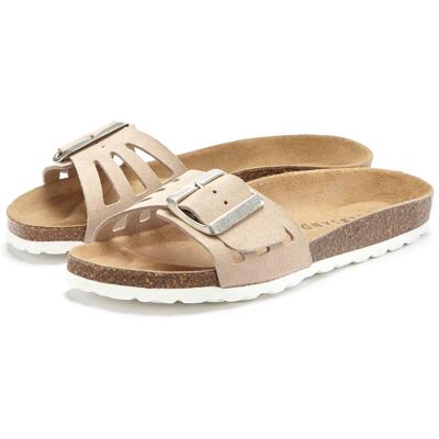 Pantolette ELBSAND "Sandale, Mule, offener Schuh, Sommerschuhe, Lederpantolette", Damen, Gr. 41, beige, Obermaterial: 100% Rindsleder. Decksohle: 100% Rindsleder. Laufsohle: 100% Synthetik, unifarben, Schuhe Pantolette, aus Leder mit weichem Korkfussbett Pantolette ELBSAND "Sandale, Mule, offener Schuh, Sommerschuhe, Lederpantolette", Damen, Gr. 41, beige, Obermaterial: 100% Rindsleder. Decksohle: 100% Rindsleder. Laufsohle: 100% Synthetik, unifarben, Schuhe Pantolette, aus Leder mit weichem Korkfussbett