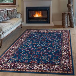 Teppich GOODPRODUCT "Ezzo, mit Bordüre, Kurzflor, Made in Belgium", blau, B:80cm H:7mm L:150cm, Polypropylen, Teppiche, Teppich, Orient-Optik, Teppich, Wohnzimmer, Esszimmer, Schlafzimmer Teppich GOODPRODUCT "Ezzo, mit Bordüre, Kurzflor, Made in Belgium", blau, B:80cm H:7mm L:150cm, Polypropylen, Teppiche, Teppich, Orient-Optik, Teppich, Wohnzimmer, Esszimmer, Schlafzimmer