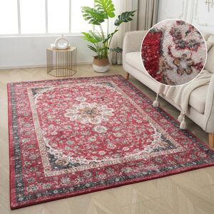 Teppich GOODPRODUCT "Omar, Druckteppich, orientalisches Design, mehrfarbig, bedruckt" Gr. 33, rot, B:120cm H:13mm L:160cm, Kunstfaser, Teppiche, Teppich, Orient-Optik, Vintage Design, weich, Wohnzimmer, Schlafzimmer Teppich GOODPRODUCT "Omar, Druckteppich, orientalisches Design, mehrfarbig, bedruckt" Gr. 33, rot, B:120cm H:13mm L:160cm, Kunstfaser, Teppiche, Teppich, Orient-Optik, Vintage Design, weich, Wohnzimmer, Schlafzimmer